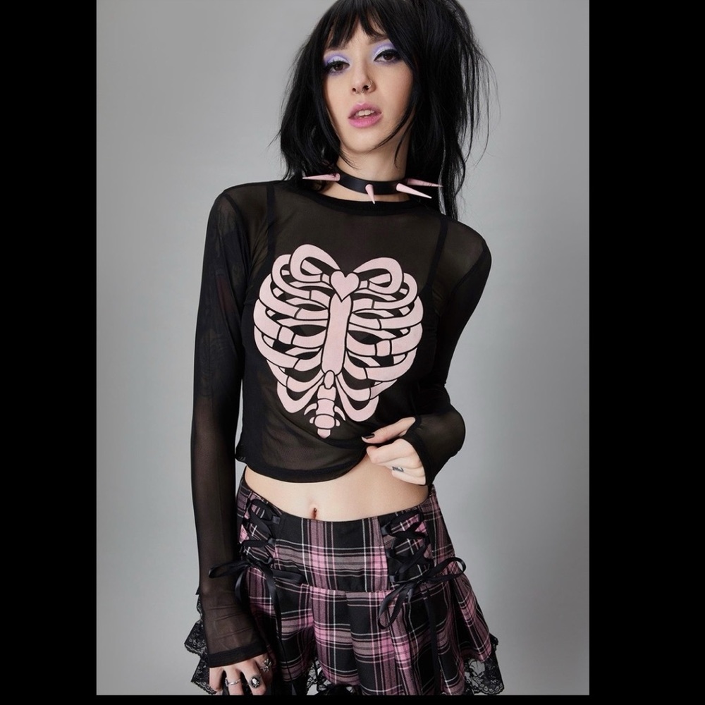NWT Sold out Yours for Eternity Mesh Top